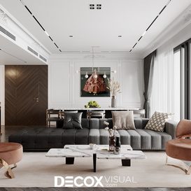 Livingroom 45 By Dam Quang Trung 3d model Download Free Maxve