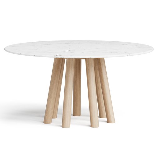 Contemporary Round Dining Table 3d model Download Maxve