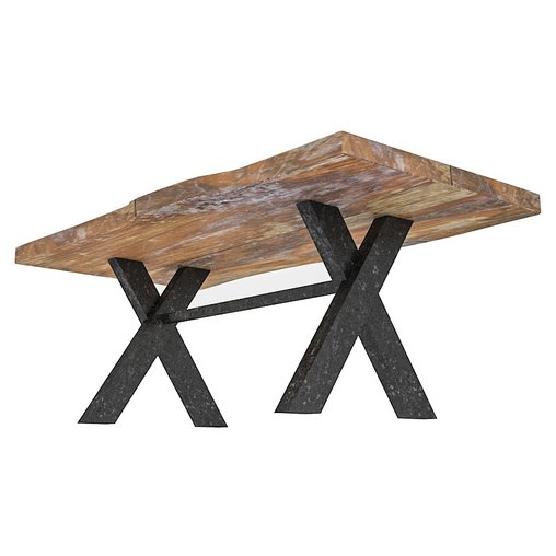 3D 3D natural wood table model 03 model model 3d model Download Maxve