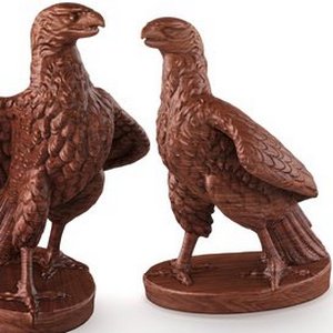 wooden eagle sculpture 3d model Download Maxve