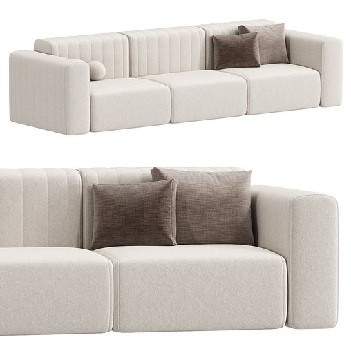 RIFF 3 seater sofa By NORR11 3d model Download Maxve