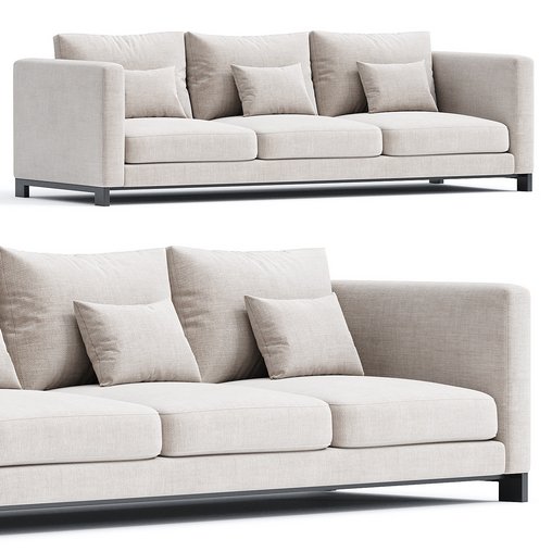 REVERSI sofa By Molteni C 3d model Download Maxve