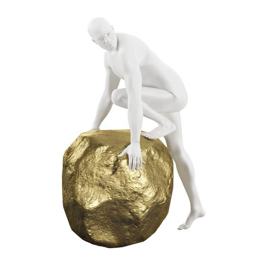 Kailoni Statue white gold 3d model Download Maxve
