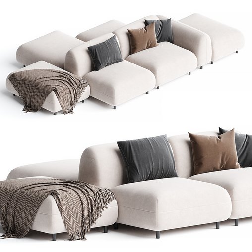 tokio sofa 3d model Download Maxve