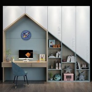 Furniture for a children 052 3d model Download Maxve