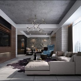 Living room 11  3d model  download free  3ds max Maxve