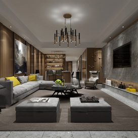 Living room 15  3d model  download free  3ds max Maxve