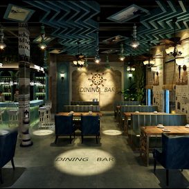 Restaurant coffee 1155  3d model  download free  3ds max Maxve