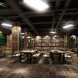 Restaurant coffee 1164  3d model  download free  3ds max Maxve
