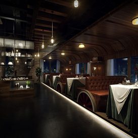 Restaurant coffee 1186  3d model  download free  3ds max Maxve