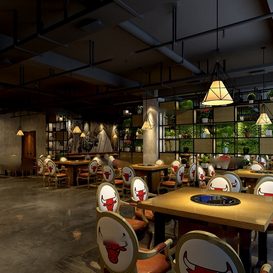 Restaurant coffee 1194  3d model  download free  3ds max Maxve