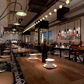 Restaurant coffee 1195  3d model  download free  3ds max Maxve