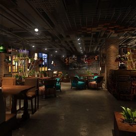 Restaurant coffee 1196  3d model  download free  3ds max Maxve