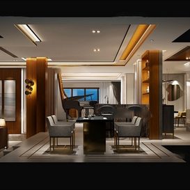 Living room 145  3d model  download free  3ds max Maxve