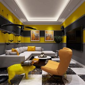 Living room 150  3d model  download free  3ds max Maxve