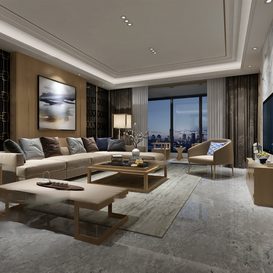 Living room 175  3d model  download free  3ds max Maxve