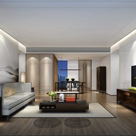 Living room 208  3d model  download free  3ds max Maxve