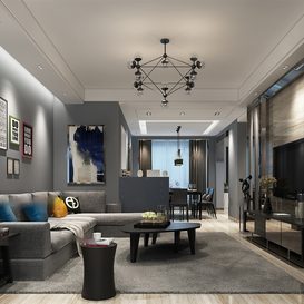 Living room 411  3d model  download free  3ds max Maxve