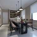 Kitchen dining room 453  3d model  download free  3ds max Maxve