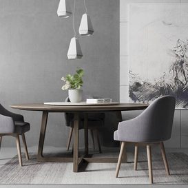 Dining set 388 Download free 3d model 3ds max Maxve