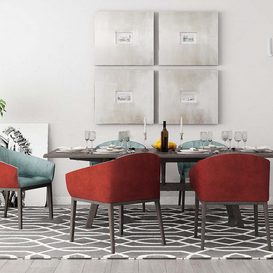 Dining set 396 Download free 3d model 3ds max Maxve