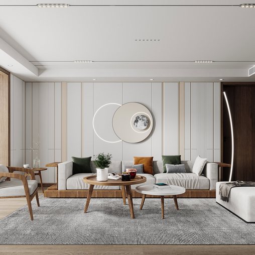Living room 56 3d model Download Maxve