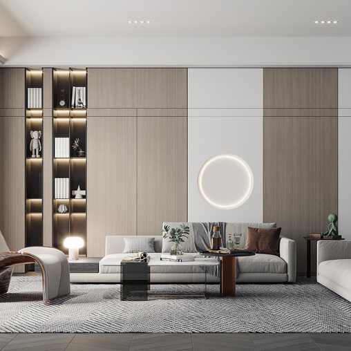Living room 5 3d model Download Maxve