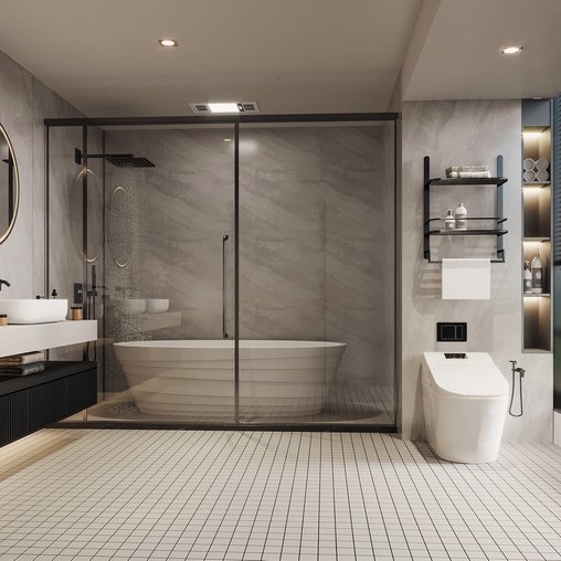 Bathroom 3 3d model Download Maxve