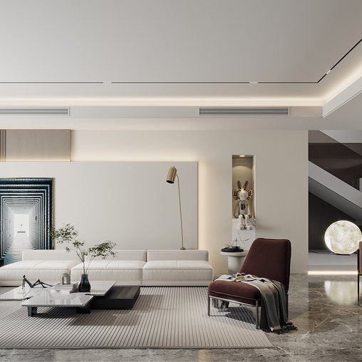 Living room 44 3d model Download Maxve