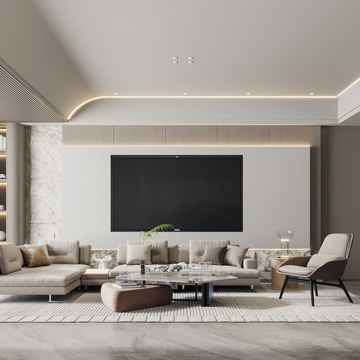 Living room 18 3d model Download Maxve