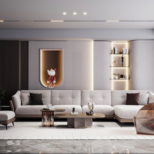 Living room 3 3d model Download Maxve
