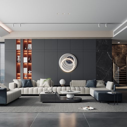 Living room 20 3d model Download Maxve