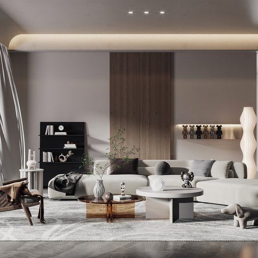 Living room 1 3d model Download Maxve