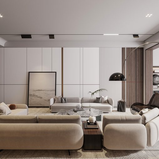 Living room 15 3d model Download Maxve