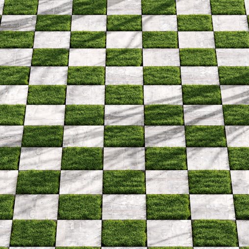 Decorative Floor Grass 02 3d model Download Maxve