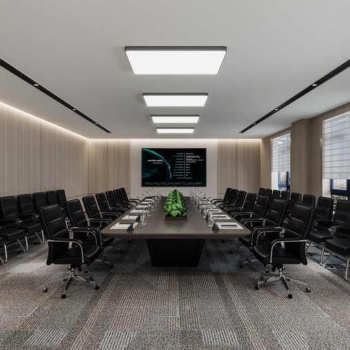 Meeting room 3d model Download Maxve