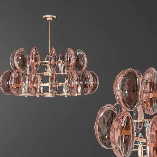 Modern chandelier 3d model Download Maxve