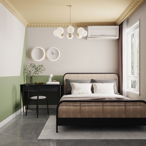 Modern bedroom 3d model Download Maxve