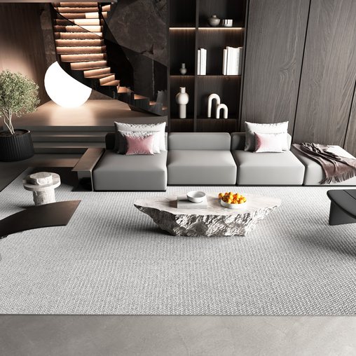 Modern sofa and table 3d model Download Maxve