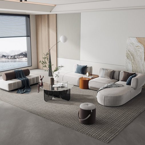 Modern sofa 3d model Download Maxve