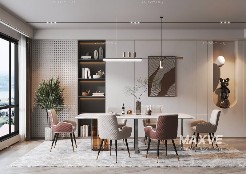Dining room - Maxve: Your 3D Model Destination