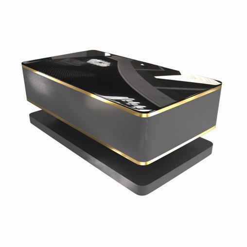 Gapn 51 Black Rectangular Modern Coffee Table 3d model Download Maxve