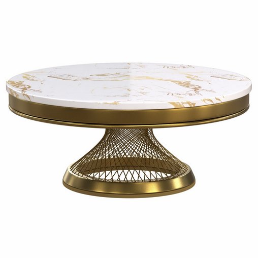 Round table Marble Coffee Tables modern luxury coffee table For the living room 3d model Download Maxve