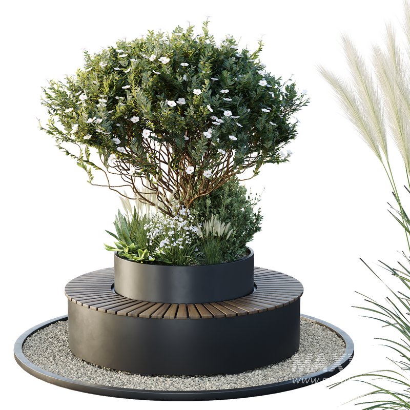 HQ Tree and bush garden box outdoor VOL 21