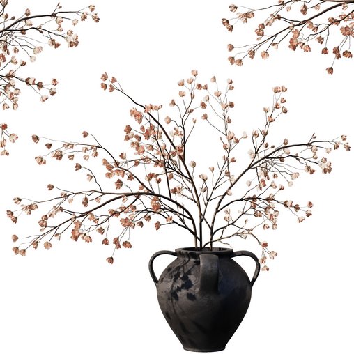 Dry Flower Branche Bouquet7 3d model Download Maxve