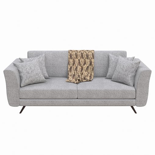 Sofa bed Stockholm Silver 3d model Download Maxve