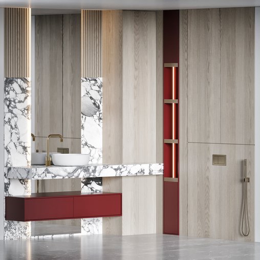 Bathroom furniture 58 3d model Download Maxve
