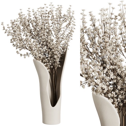 Dry Branches Bouquet23 3d model Download Maxve