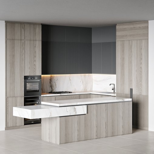 Kitchen 26 3d model Download Maxve