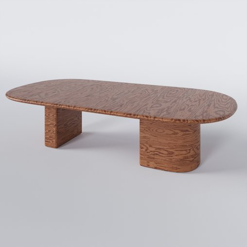 Wood table 3d model Download Maxve